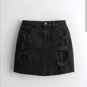 High Rise Denim Skirt